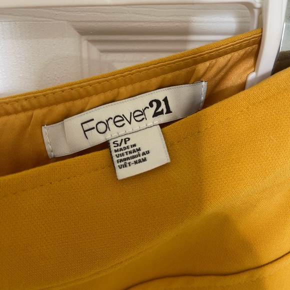 Forever 21 Mustard Mini Pencil Skirt - Picture 3 of 3